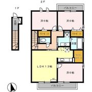 ラフィーネ A棟の間取り画像