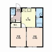 フロールμ Aの間取り画像