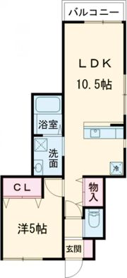 エスカレント高木瀬Ⅱの間取り画像