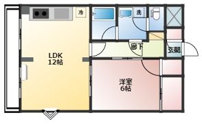 メゾン・ドゥ・ヴァン上赤江の間取り画像