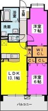 フェニックス大野城弐番館の間取り画像