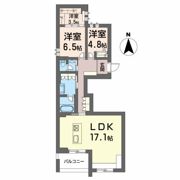 エストグラン 虎丸の間取り画像