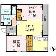 D Paina 中野島ⅢAの間取り画像