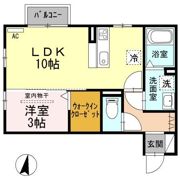 クロスレット Aの間取り画像