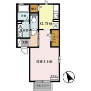 フォンテーヌⅠの間取り画像
