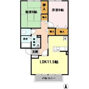 ガーデニア高畑の間取り画像