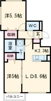 ブランシャール平岸駅前WESTの間取り画像