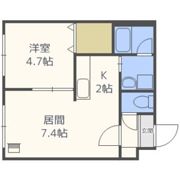 ブランノワール琴似STの間取り画像