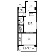 コーポ牛巻の間取り画像