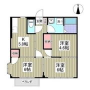 グリーンハイツ鈴木Aの間取り画像