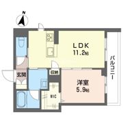 マロン・テイ 見和の間取り画像