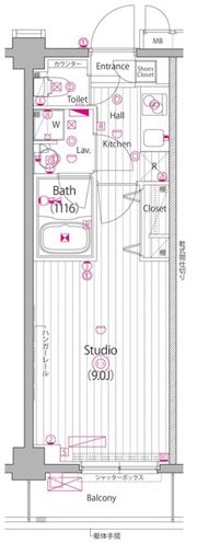 ガーラ・ヒルズ新宿の間取り画像