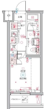 クレヴィスタ横浜鶴見の間取り画像