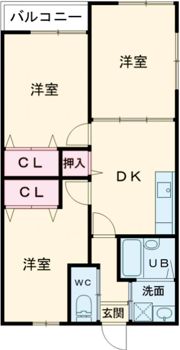 ensuite(エンスイート）の間取り画像