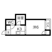 ドリームパレス大橋南の間取り画像