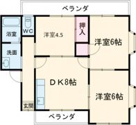コーポラス村岡の間取り画像