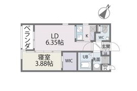 サニークレスト西新の間取り画像
