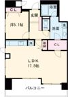 リベール北野シティタワーの間取り画像