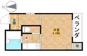 二宮マンションの間取り画像