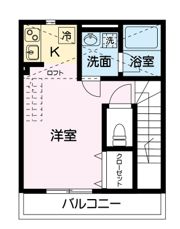 ウエストハイム一ノ割の間取り画像