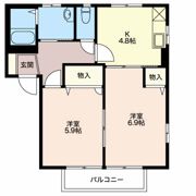 シャーメゾンブロードBの間取り画像