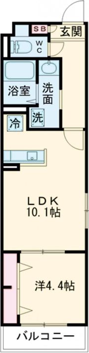 MISTRAL神田町の間取り画像