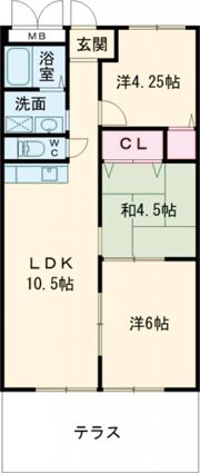 彦根ガーデンハイツの間取り画像