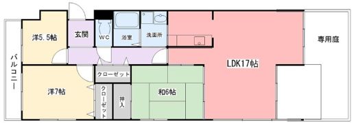 リバーサイド東夢前台の間取り画像