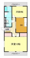 坂口マンションDの間取り画像