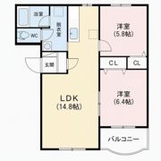 ヴェルヴェナー平島の間取り画像