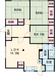 青梅市長淵七丁目貸家の間取り画像