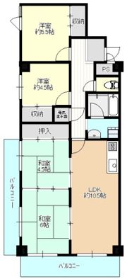 ポレスター呉中央の間取り画像