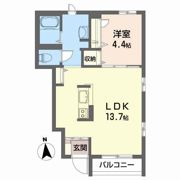 スマート五合田 Bの間取り画像
