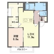 ディアコート美輝Aの間取り画像