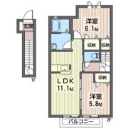 セピアコートBの間取り画像