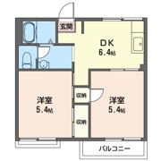 オリーブハイツ Bの間取り画像