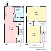 エクセル南片江 B棟の間取り画像