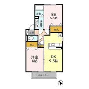 フラワーレジデンス鈴木 (3)参番館の間取り画像