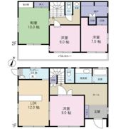 自由ヶ丘戸建の間取り画像