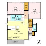 アーベイン中郷の間取り画像