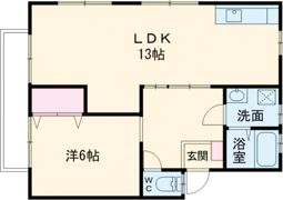 スクエア4の間取り画像