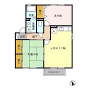 メゾンパークスⅡの間取り画像