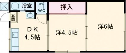 初山アパートの間取り画像