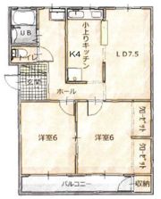 ロイヤル小曽根マンションの間取り画像