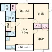 Rive calm元中野の間取り画像