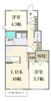 ルーエ子平町の間取り画像