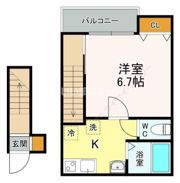 カーサアビリオ国立の間取り画像