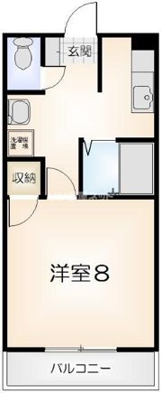 コーポレインボーの間取り画像