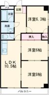 ピアコスモの間取り画像