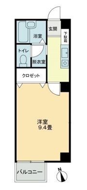 フォブールHINATAの間取り画像